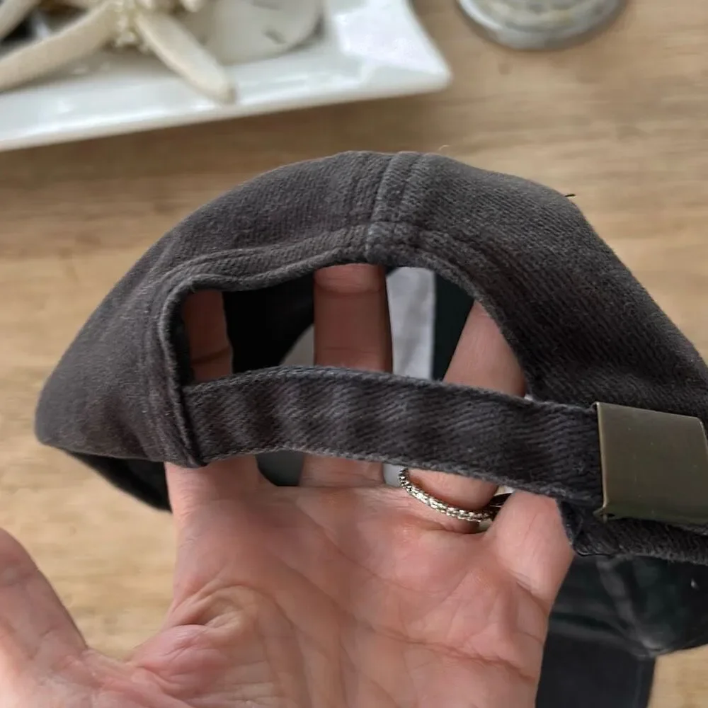 Harrods gray stone washed cap baseball cap